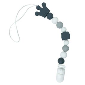 Цепочка для пустышки "Корона" MGZ-0511(Gray) силиконовая