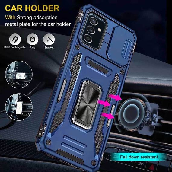 Ударостійкий чохол Camshield Army Ring для Samsung Galaxy M23 5G / M13 4G, Синій / Navy | Зображення 1