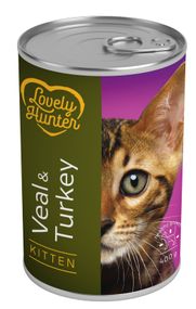 Корм Lovely Hunter Kitten Veal and Turkey вологий з телятиною та індичкою для кошенят 400 гр