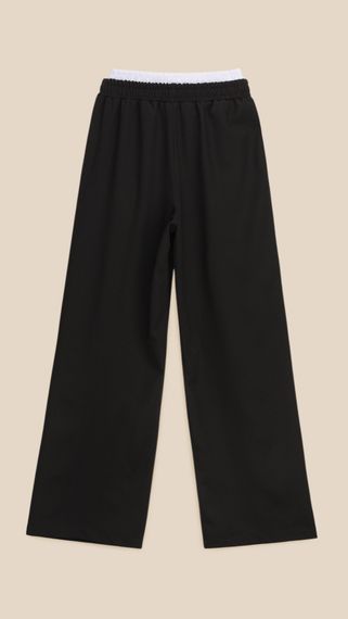 Штани палаццо однотонні жіночі LAWA WTC02468 S Чорний shop (2000999529054) | Зображення 4
