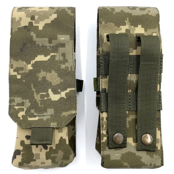 Подсумок на два магазина АК-2 Пиксель ММ-14 (olive) Oxford 1000D Molle закрытый