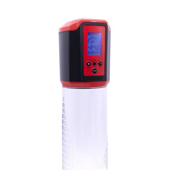 Автоматична вакуумна помпа Men Powerup Passion Pump Red, LED-табло, перезаряджувана, 8 режимів | Зображення 3