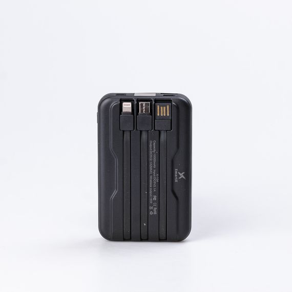 Повербанк 10000 мАг з бездротовою зарядкою USB-C, USB-A, microUSB, портативний зарядний пристрій | Зображення 2