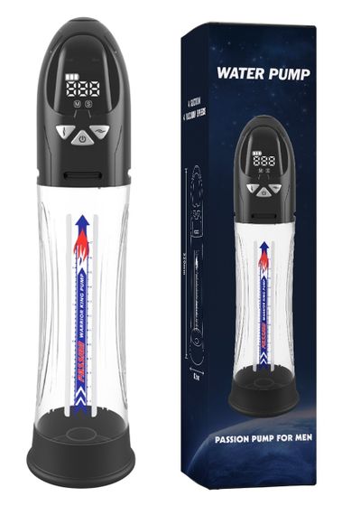 Водонепроникна, автоматична вакуумна помпа із зарядкою від USB CANWIN Water Pump LCD, P466AU Sex Aura