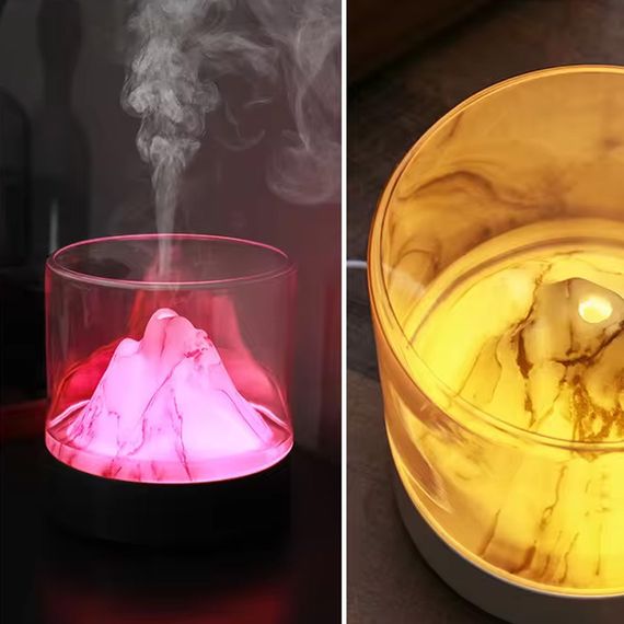 Зволожувач повітря з арома D5 Mountain gradient colour 300ml Gray | Зображення 5