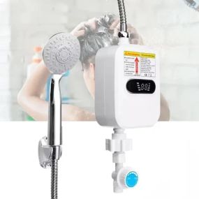 УЦЕНКА! Проточный мгновенный водонагреватель мини бойлер Delimano с LCD RX-021 (Плохая упаковка 3072)