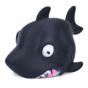 Детская игрушка-антистресс "Акула" MS 4043(Black) с мукой, 10 см