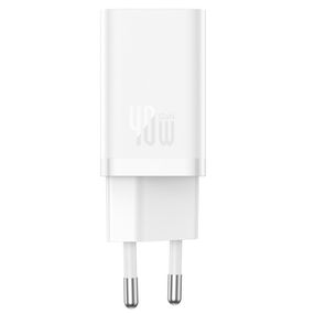 МЗП Baseus GaN5 Pro OS + Type-C to Type-C 40W (CCGP18010) White
