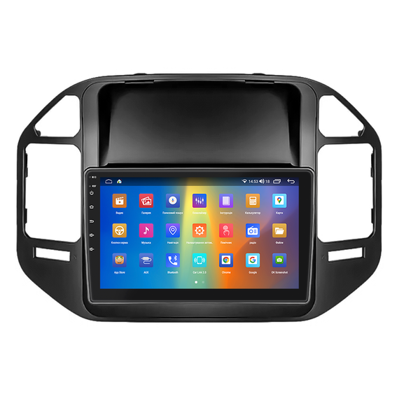 Штатная магнитола 9" Lesko для Mitsubishi Pajero III Рестайлинг 2002-2006 4/64Gb/ 4G/ Wi-Fi/ CarPlay Митцубиси | Зображення 1