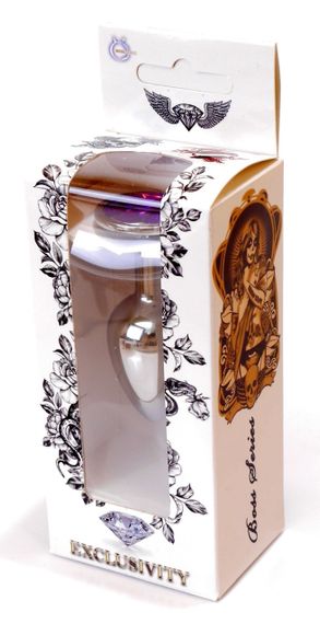 Анальная пробка Boss Series - Jewellery Silver PLUG Purple S, BS6400009 sexstyle | Зображення 6