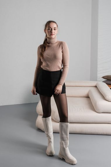 Чоботи жіночі Fashion Wilma 3871 39 розмір 25 см Молочний | Зображення 8