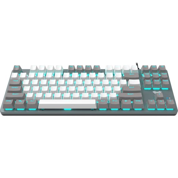 Клавіатура Aula F3287 Keycap KRGD Blue USB UA Grey/White (6948391240954) | Зображення 2