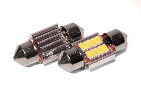 Світлодіодна лампа StarLight T11 10 діодів SMD 4014 12-24 V S8.5 31 mm WHITE | Зображення 1