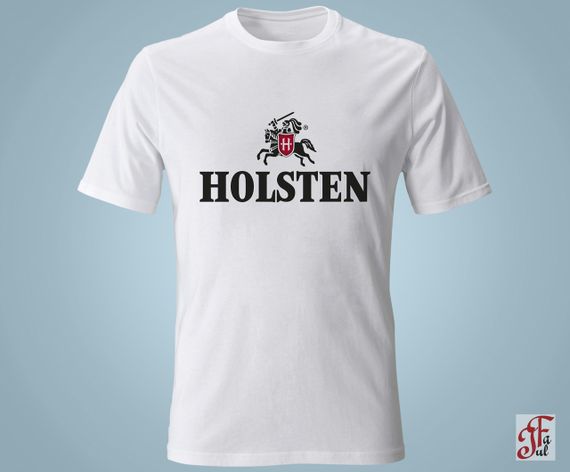 Футболка з принтом логотип Holsten XL