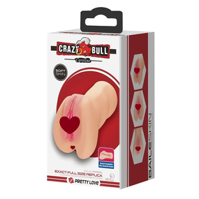 Мастурбатор із двома входами Crazy Bull - Caroline soft skin, BM-009237N Sex Aura