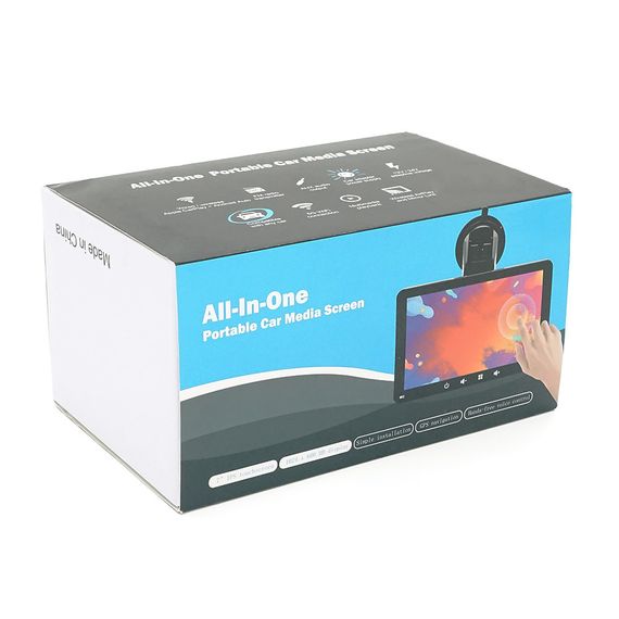 Монітор для відеоспостереження 7"(16：9) панель IPS, AV/VGA/HDMI роз'єм + touchscreen, 1024*600ips, 12-24V, BOX | Зображення 3
