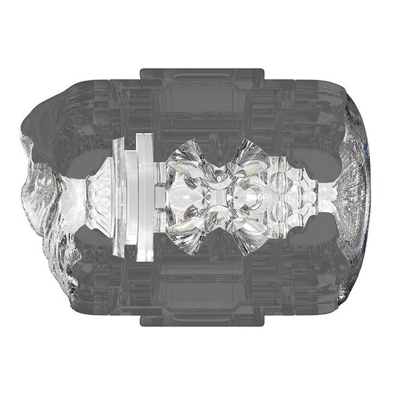 Двосторонній мастурбатор Fleshlight Quickshot Stoya, компактний, наскрізний, зі зліпка вульви та ануса порнозірки | Зображення 3