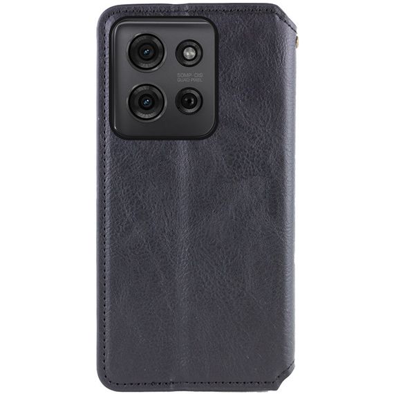 Шкіряний чохол-книжка GETMAN Cubic (PU) для ZTE Blade A55 4G Чорний | Зображення 3