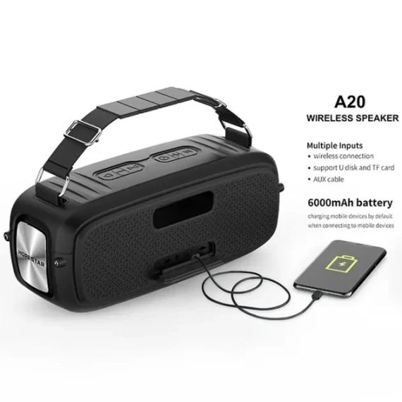 Беспроводная Bluetooth колонка Hopestar A20 PRO c Микрофоном Караоке | Зображення 6