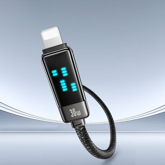 Дата кабель Usams US-SJ743 Meteor Ser. Type-C to Lightning 30W (1.2m) Tarnish | Зображення 2