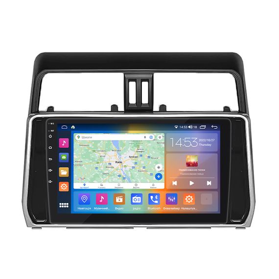 Штатна магнітола 10" Lesko для Toyota Land Cruiser Prado 150 Series Рестайлинг 2 2017-2020 2/32Gb CP 4G Prime