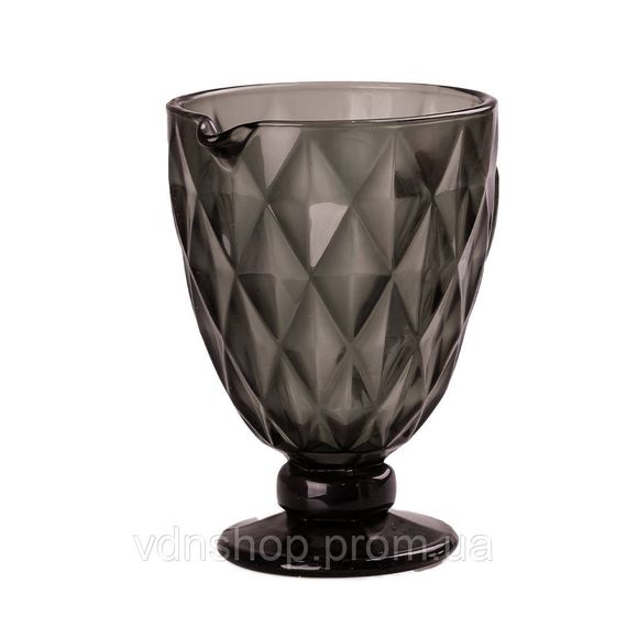 Кувшин для напитков с толстого стекла 1 л гранованый серый HP038G | Зображення 1