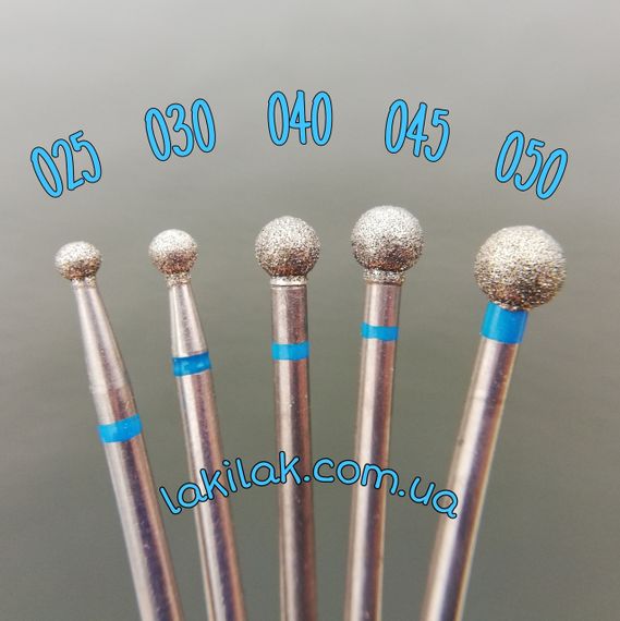 Фреза алмазная шар 040 синяя | Зображення 1