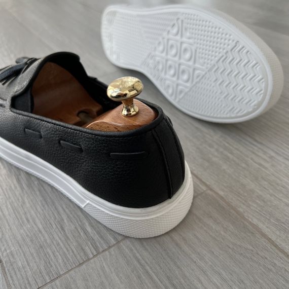 Шкіряні чоловічі лофери на товстій підошві 40 размер | Зображення 5