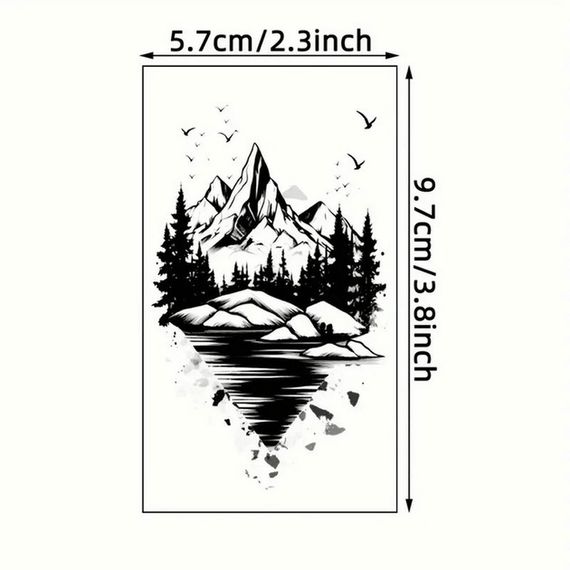Набір дитячих тимчасових тату "Чорні міні №3" black-tattoo-mini-set-3-3, 30 штук по 9,5*5,5 см | Зображення 4