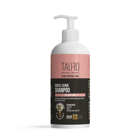Шампунь-скраб для собак и котов TAURO PRO LINE Ultra Natural Care Gentle Scrub Shampoo 1 л