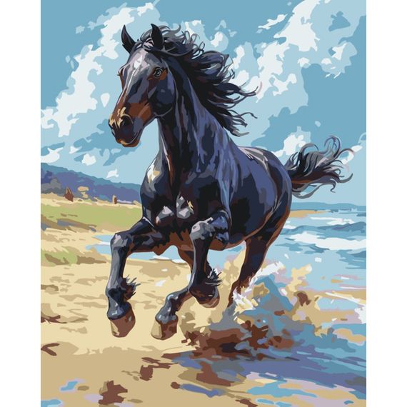 Картина по номерам "Благородный скакун" 11703-AC 40х50 см