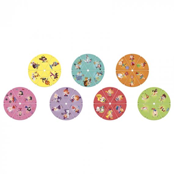 Настольная игра Janod Happy Families Цирк J02755 (J02755) | Зображення 1