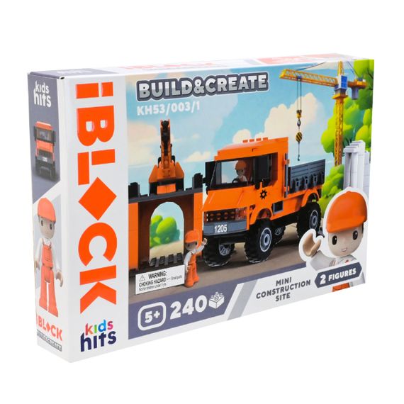 Конструктор "Мини строй площадка" KH53/003/1 Build & create Mini construction site IBLOCK, 240 деталей, в коробке (6909717388637) | Зображення 2
