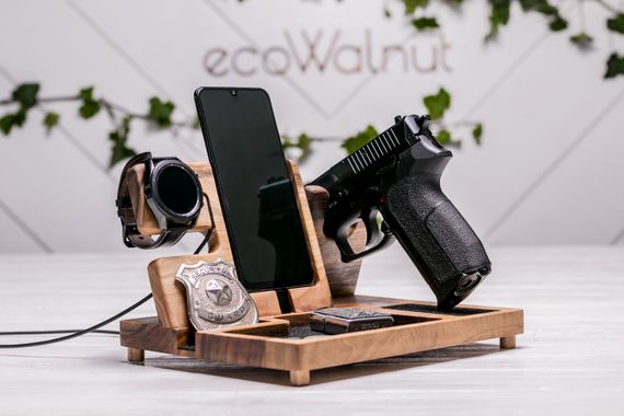 Персоналізований органайзер для пістолета, телефона та годинника Samsung «Police Galaxy» | Зображення 6