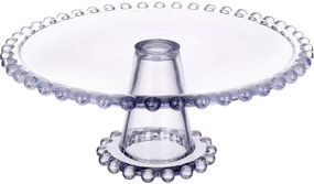 Блюдо тортівниця "Bauble Glass" Ø21см скляне на ніжці
