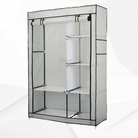Тканевый шкаф складной STORAGE WARDROBE KM-105 на 2 секции (106х45х170 см), органайзер для одежды | Зображення 4