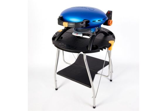 КОМПЛЕКТ Портативний переносний газовий гриль O-GRILL 500, синій  + шланг в подарунок! Код: 011673 | Зображення 7