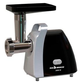 Електрична м'ясорубка Sea Breeze SB-004 2600 Вт Чорна