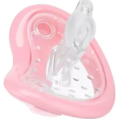 Пустышка Curaprox + контейнер для хранения 7-18 мес. розовая (Babysoother pink size 1) - Топ Продаж! | Зображення 1