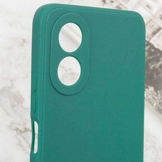 Силиконовый чехол Candy Full Camera для Oppo A38 / A18 Зеленый / Green | Зображення 4