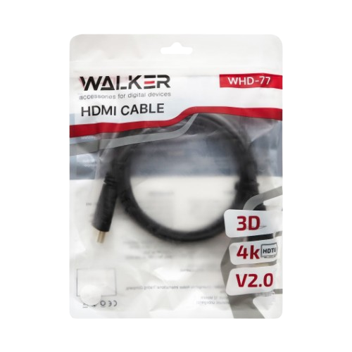 Кабель HDMI-HDMI 3м WALKER WHD-77 | Зображення 3