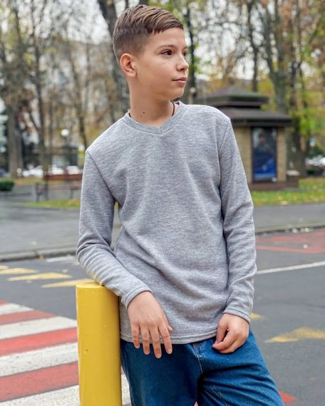 Джемпер для хлопчика Носи своє 116 Сірий (p-12736-142205) | Зображення 3
