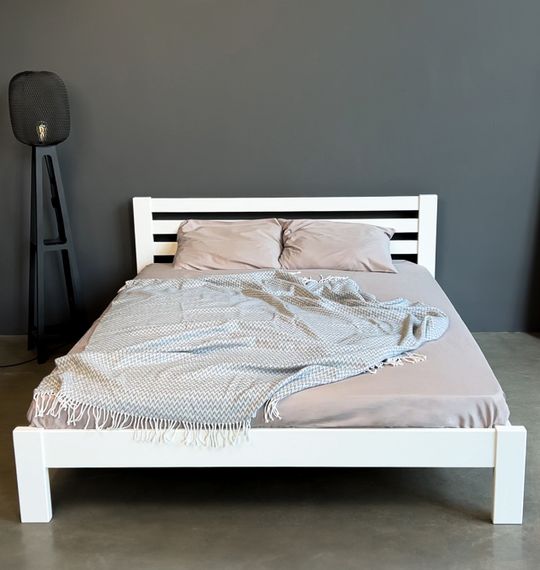 Односпальне дерев&#039;яне ліжко Mebigrand Колумбія Сіро-синій (S7010R90B) 70х200 см (MBG-14626) | Зображення 2