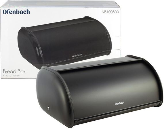 Хлібниця Ofenbach Breadbox 43.5х27х18см, нержавіюча сталь, чорний матовий | Зображення 5
