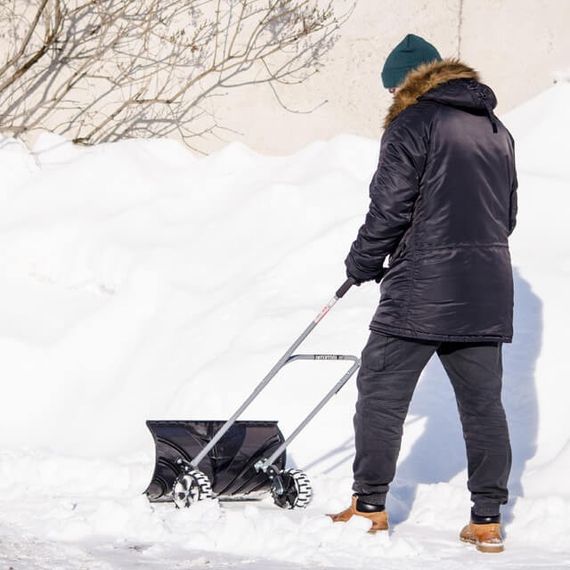 Ківш для прибирання снігу на колесах 660*320 мм, ручка 1080 мм INTERTOOL FT-20951 | Зображення 7