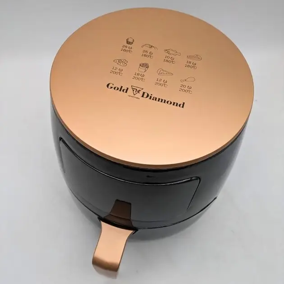 Аэро-фритюрница Gold Diamond TK 09904 6л 3200 Вт безмасляная мультипечь | Зображення 1