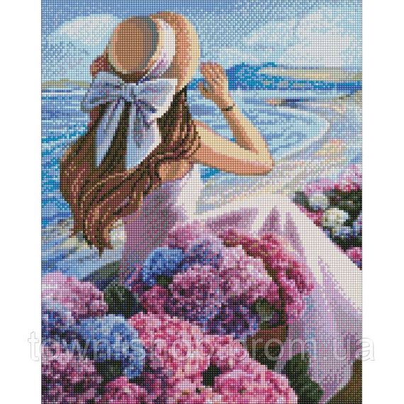 Алмазная мозаика "Цветущее побережье" ©Kira Corporal Идейка AMO7384 40х50 см