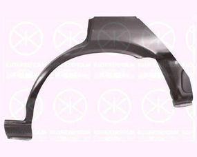 Арка задняя Toyota Corolla E9 (88-91) лифтбек (рыбка), ремчасть левая (Klokkerholm)