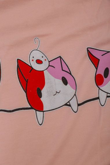 Пижама женская с принтом  -уценка, цвет персиковый, 243R1602-008-U-11 | Зображення 5