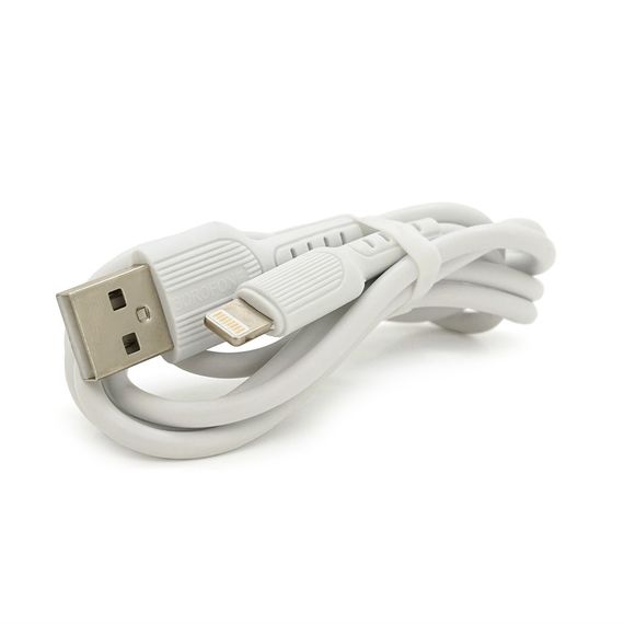 Набір BOROFONE BA37A СЗУ 2xUSB+ кабель Lighting, 2.4A, 1м, White | Зображення 2